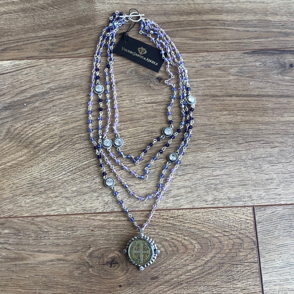 VSA San Benito necklace rare purple ombré.